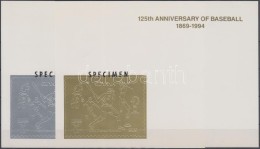 ** 1992 Nemzetközi Bélyegkiállítás, Genova; 125 éves A Baseball Arany... - Sonstige & Ohne Zuordnung
