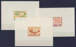 ** 1964 Tokiói Olimpia Sor Vágott Blokkformában Mi 623-625 - Altri & Non Classificati