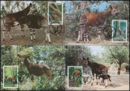 1984 WWF: Okapi Sor Mi 875-878 4 Db CM-en - Sonstige & Ohne Zuordnung