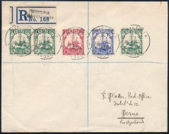 1919 Ajánlott Levél  / 3 X Mi 2 + Mi 3-4 On Registered Cover 'VICTORIA / CAMEROONS' - Bern - Altri & Non Classificati