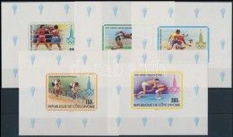 ** 1979 Moszkvai Nyári Olimpia De Lux Blokksor Mi 614-618 - Other & Unclassified