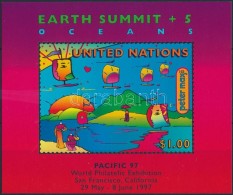 ** 1997 UNCED Konferencia, Bélyegkiállítás Felülnyomott Blokk Mi 14 I - Sonstige & Ohne Zuordnung