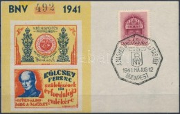 O 1941/6ba Kölcsey Vágott Emlékív II. (sárga) (10.000) - Other & Unclassified