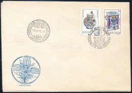 1985 Bélyegnap (58.) Vágott Sor + Vágott Blokk 2 Db FDC-n (6.100) - Other & Unclassified