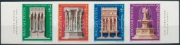 ** 1975 Bélyegnap (48.) Vágott  ívszéli Csík (22.000) / Mi 3060-3063 Imperforate... - Other & Unclassified