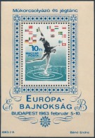 ** 1963 MÅ±korcsolya Blokk Nyílhegy Lemezhiba (4.000) - Altri & Non Classificati