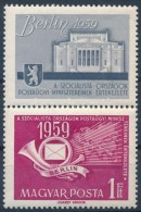 ** 1959 Szocialista Országok Postaügyi Miniszterei KettÅ‘spont Lemezhiba - Sonstige & Ohne Zuordnung