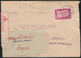 1949 Levél, Amit Címzés Hiánya Miatt A Postaigazgatóság Felbontott, 4 Db... - Sonstige & Ohne Zuordnung
