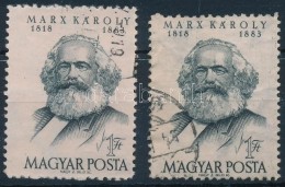 O 1953 Marx 2 Db NagyméretÅ± Bélyeg - Sonstige & Ohne Zuordnung