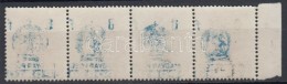 O 1951 Bankjegyportó 8f ívszéli Négyescsík A Felülnyomat Részleges... - Sonstige & Ohne Zuordnung