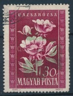 O 1950 Virág 30f ErÅ‘sen Eltolódott Színnyomatok - Sonstige & Ohne Zuordnung