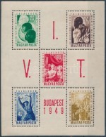 ** 1949 VIT Blokk (7.000) (sarokhiba / Corner Fold) - Other & Unclassified