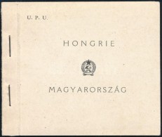 ** 1949 UPU Füzet 6 'C' Sorral, 2 Szélén Vágott (35.000) / Stamp Booklet With 6 X 1056... - Sonstige & Ohne Zuordnung