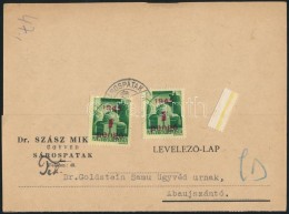 1945 (2. Díjszabás) Távolsági LevelezÅ‘lap KisegítÅ‘ 2 X 1P/1P... - Other & Unclassified