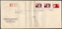 1944 Vöröskereszt 30f  + 2 X 50f Nagyalakú Távolsági Ajánlott Levélen... - Other & Unclassified