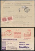 1941 Barna Portó 4f FüggÅ‘leges Pár Nyomtatványon + Céges LevelezÅ‘lap Frankotyp... - Other & Unclassified