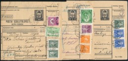 1933 3 Db Csomagszállító Sokbélyeges Bérmentesítéssel - Other & Unclassified