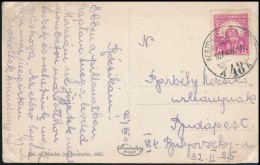 1927 Képeslap KESZTHELY-BUDAPEST 48A Mozgóposta Bélyegzéssel - Altri & Non Classificati