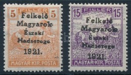 * Nyugat-Magyarország V. 1921 Arató 5f és 15f Garancia Nélkül (**27.000) - Sonstige & Ohne Zuordnung