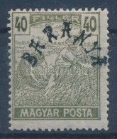 * Baranya II. 1920 Magyar Posta 40f Tévnyomat, értékjelzés Nélkül, Bodor... - Other & Unclassified