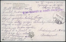 1918 Tábori Posta Képeslap / Field Postcard 'M.KIR. BUDAPESTI 30. HONVÉD GYALOG EZRED' + 'TP... - Sonstige & Ohne Zuordnung