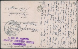 1917 Tábori Posta Képeslap 'M.KIR. 23. HONVÉD LÁBADOZÓ LEGÉNYSÉGI... - Sonstige & Ohne Zuordnung