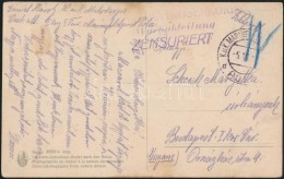 1917 Képeslap / Postcard 'K.U.K. MATROSENKORPS Wachabteilung ZENSURIERT' - Sonstige & Ohne Zuordnung