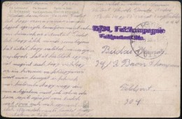 1917 Tábori Posta Képeslap 'Feldkompagnie Feldpostamt' + 'TP 644 A' - Sonstige & Ohne Zuordnung