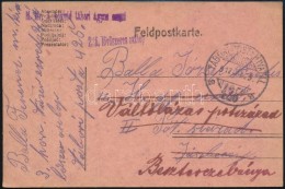 1917 Tábori Posta LevelezÅ‘lap / Field Postcard 'M.kir. 3. Honvéd Tábori ágyus Ezred' +... - Sonstige & Ohne Zuordnung