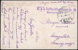 1917 Tábori Posta Képeslap / Field Postcard 'K.u.k. Feldhaubitzregiment Nr. 32. Batterie Nr.4.' + 'TP... - Sonstige & Ohne Zuordnung