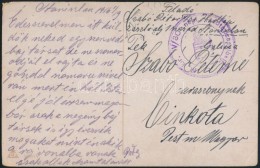 1916 Tábori Posta Képeslap 'M.kir. IV/30 Népf. Hadtápzászlóalj' - Sonstige & Ohne Zuordnung