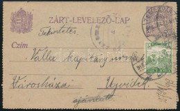 1918 Zárt Díjjegyes LevelezÅ‘lap Katonai Cenzúrával Arató 5f... - Other & Unclassified