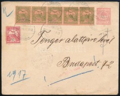 1917 Tengeralattjáró Levél KülsÅ‘ Borítója A Budapest 72 Postahivatalnak... - Other & Unclassified