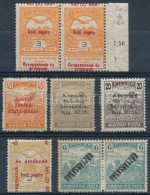 ** * 1915-1919 8 Db Bélyeg Felülnyomási Eltérésekkel - Sonstige & Ohne Zuordnung