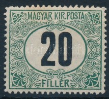 * 1905 Zöldportó 20f ,,B' (7.500) - Other & Unclassified