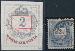 O 1881 2kr Boríték és Felirat Utánvésés 42 ívhely (ex... - Sonstige & Ohne Zuordnung