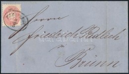 1866 5kr Levélen ,,PRESSBURG' - ,,BRÜNN' (regiszterhajtás) - Altri & Non Classificati