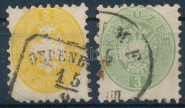 O 1864  2kr + 3kr Vegyes MinÅ‘ség - Other & Unclassified