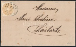 1864 15kr Levélen ,,SISSEK Bahnhof' - Laibach - Altri & Non Classificati