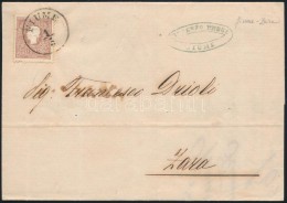 1861 10kr Levélen / On Cover 'FIUME' - 'Zara' - Other & Unclassified