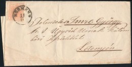 ~1855 3kr Levélen ,,KÖRMEND' - ,,A.LENDVA' - ,,LETENYE' - Other & Unclassified