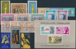 ** 1963-1966 UNESCO Motívum 5 Klf Sor + 1 Blokk + 1 önálló érték - Other & Unclassified