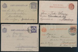 1892-1930 4 Db Zárt Díjjegyes LevelezÅ‘lap, Az Egyik Gépi... - Altri & Non Classificati