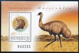 ** 2000 Földrészek állatai - Ausztrália 10 Db  Blokk (10.000) - Other & Unclassified
