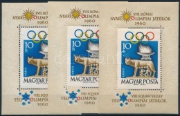 ** 1960 3 Db Római Olimpia Blokk (13.500) - Other & Unclassified