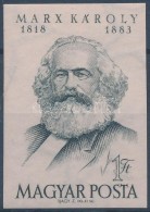 ** 1953 Karl Marx Vágott Bélyeg (8.000) - Altri & Non Classificati