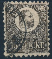 O 1871 Réznyomat 15kr Feketésbarna (10.000) - Other & Unclassified