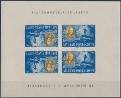 ** 1947 Roosevelt 30f Fordított állású Vágott Kisív - Sonstige & Ohne Zuordnung