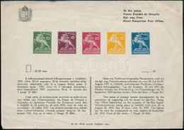 1933 A Cserkész Sor Postai Tájékoztatója / Announcement Of The Hungarian Jamboree Issue... - Sonstige & Ohne Zuordnung