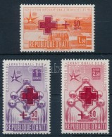 ** 1958 Vöröskereszt Sor Felülnyomással Mi 490-492 - Sonstige & Ohne Zuordnung